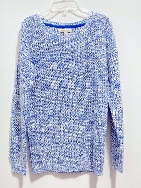 Poof Excellence Shaker Women’s Blue Knit Sweater